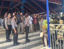 Penuh Antusiasme, Begini Skema Pengamanan Humanis Polres Lobar Saat Lepas Tamu Allah Menuju Asrama Haji