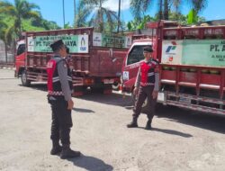 Cegah Kelangkaan Gas, Sat Samapta Polres Lombok Barat Intensifkan Patroli di Objek Vital SPBE Lembar