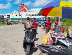 Pastikan Logistik Aman, Polres Lombok Barat Sosialisasi Layanan Darurat KEMOS 110 di Pelabuhan Gili Mas