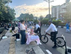 Patroli Bersepeda dan Segway, Polda NTB Amankan Car Free Day Udayana