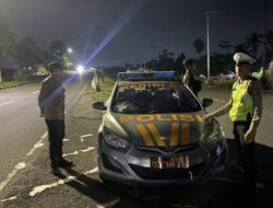 Cegah Balap Liar dan 3C, Polsek Kediri Siaga Melalui Patroli KRYD Blue Light di Jam Rawan