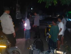 Patroli Dialogis, Polsek Sanggar Pantau Aktivitas Masyarakat di Malam Hari dan Pastikan Situasi Kamtibmas Kondusif