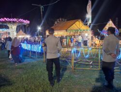 Polsek Gerung Amankan Jalannya Pasar Malam UMKM dan Hiburan Rakyat
