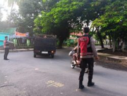 Polsek Bayan Laksanakan Rawan Pagi dan Himbauan Kamtibmas di Jalur Tanjung Bayan