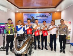 SAT LANTAS POLRES LOMBOK UTARA TURUN KE DISHUB, KUATKAN BUDAYA SAFETY RIDING