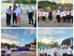 Dukung Kebersihan Kawasan Pantai, Polda NTB Ikut Serta Gerakan Bersih Pantai dan GPM di Sengginggi