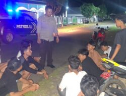 Menangkal Berbagai Potensi Guankamtibmas di Wilayah Hukumnya Polsek Soromandi Hadir Melalui Patroli Cipkon