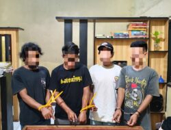 Satresnarkoba Polres Bima Kabupaten Ringkus 4 Pria Asal Parado Rato, 7,14 gram BB jenis Shabu Siap Edar Ikut Disita