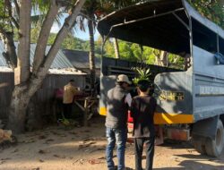 Satsamapta Polres Bima Kabupaten Bantu Mahasiswa IMM Antar Bibit Pohon