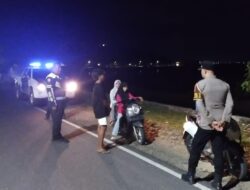 Antisipasi Balapan Liar dan Berandal Jalanan di Malam Minggu, Pamapta Bersama Piket Gabungan Fungsi Polres Bima Kabupaten Gelar Patroli KRYD