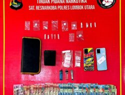 Gulung Jaringan Narkoba di Bayan, Satresnarkoba Polres Lombok Utara Ringkus 3 Pengedar di Tiga TKP Berbeda