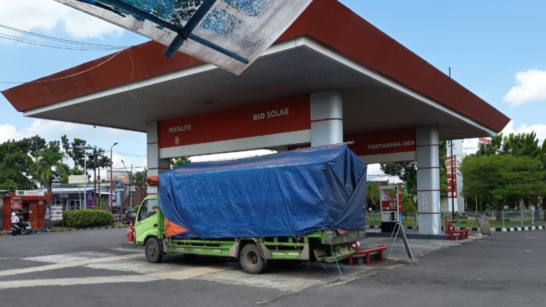 Polsek Kediri Pantau SPBU, Pastikan Situasi Tetap Kondusif