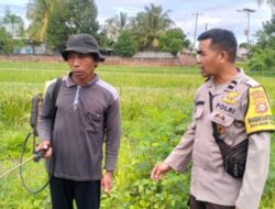 Polsek Labuapi Sambangi Petani, Jaga Stabilitas Pangan
