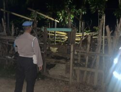 Polsek Sekotong Intensifkan Patroli KRYD di Kandang Ternak Warga