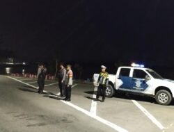 Antisipasi Kejahatan Jalanan dan Balapan Liar, Satlantas Polres Bima Kabupaten Gencarkan Patroli Strong Point Malam