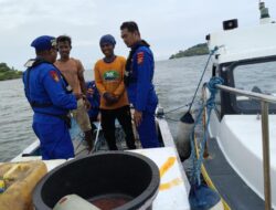 Cegah Potensi Kejahatan dan Imbau Nelayan Jaga Keselamatan, Satpolairud Polres Bima Kabupaten Optimalkan Patroli Rutin di Perairan Teluk Bima