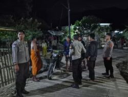 Menekan Potensi Kriminalitas Polsek Monta Polres Bima Kabupaten Gelar KRYD Malam Hingga dini Hari