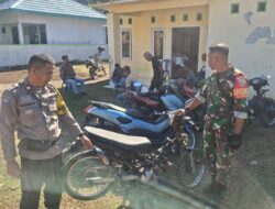 Knalpot Brong Meresahkan Masyarakat, Bhabinkamtibmas Polsek Soromandi Laksanakan Penertiban 1Unit SPM Terjaring