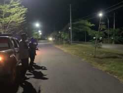 Memastikan Kondusifitas Wilayah Polsek Woha Gencarkan Patroli Rinjani Presisi KRYD Malam Hingga dini Hari