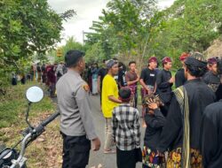 Personel Polsek Tambora Gelar Pengamanan Acara Nyongkolan Adat Suku Sasak