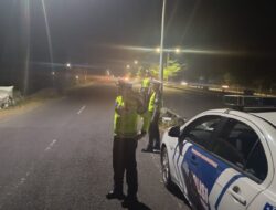 Satlantas Polres Lombok Barat Razia Jalur Rawan Balap Liar