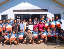 GOWES KAMTIBMAS KAPOLRES LOMBOK UTARA DI DESA SAMAGUNA DIIRANGKAIKAN BAKTI KESEHATAN DAN BANSOS