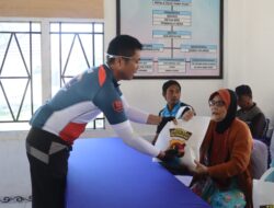 GOWES KAMTIBMAS KAPOLRES LOMBOK UTARA DI DESA SAMAGUNA DIIRANGKAIKAN BAKTI KESEHATAN DAN BANSOS