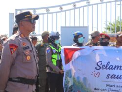 Polres Lombok Utara Amankan Aksi Penyampaian Aspirasi Aliansi KBMLU di Kantor Bupati KLU