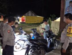 Polsek Monta Gelar Operasi Penertiban Knalpot Brong, Tiga Unit SPM Diamankan