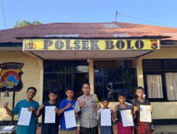 Enam Warga Binaan Terlibat Kenakalan Enam Remaja Bhabinkamtibmas Polsek Bolo Berikan Pembinaan