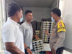 Monitoring SPPG, Bhabinkamtibmas Polsek Bolo Polres Bima Kabupaten Dukung Program MBG Bagi Pelajar