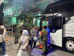 Polda NTB, Polresta Mataram dan TNI Kawal Kedatangan Jemaah Haji Kloter 12 Asal Lombok Timur