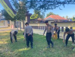 Sat Samapta Polres Lombok Utara Dukung Gerakan Indonesia ASRI Lewat Kurvey di Mako