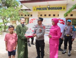 Bhakti Sosial, Menyabut Hari Bhayangkara ke-80, Polsek Donggo dan Bhayangkari Salurkan Bantuan Sembako Bagi Lansia