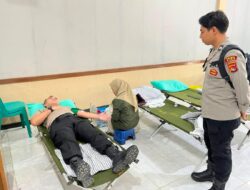 Kontribusi Nyata Bagi Kebutuhan Kesehatan Masyarakat di Hari Bhayangkara Ke-80 Polres Bima Kabupaten Gelar Donor Darah