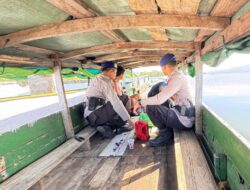 Jaga Keamanan di Jalur Laut, Satpolairud Polres Bima Kabupaten Pertebal Patroli Rutin Perairan
