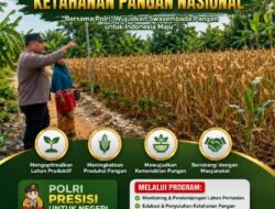 POLSEK KEREK DUKUNG KETAHANAN PANGAN Nasional DENGAN TETAP SILATURAHMI KE LAHAN PERTANIAN”