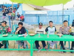 Bhabinkamtibmas Polsek Madapangga, Hadiri dan Monitoring Penutupan Turnamen Sepak Bola Tingkat RT Desa Dena