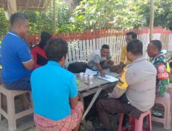 Edukasi Warga Jaga Kondusifitas Kamtibmas, Bhabinkamtibmas Polsek Monta Sambangi Desa Binaannya