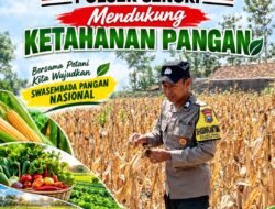 Dukung Program Asta Cita Presiden, Anggota Bhabinkamtibmas Polsek Senori Polresta Tuban Lakukan Pemantauan Tanaman Jagung Warga Desa Jatisari