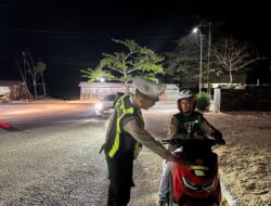 Dengan Pendekatan Humanis, Satlantas Polres Bima Kabupaten Gelar Patroli Malam di Jam Rawan